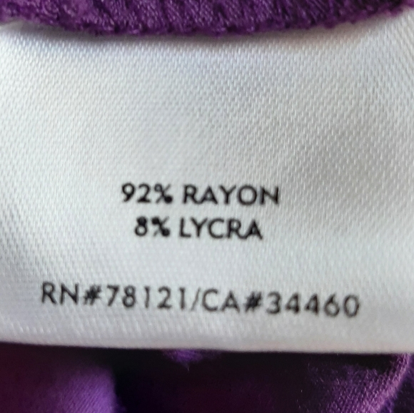 Eileen Fisher Plum Purple Long Sleeve Tee Medium - Picture 4 of 4